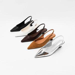 [신난다슈] 여성 슬링백 힐 4cm 5종 여자 스틸레토 슬링백 구두 펌프스 미들힐 FL251462