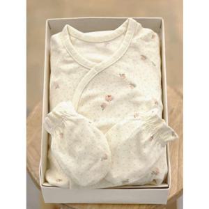 [에뜨와HB]2025년신상품 CR)피치배내저고리+손싸개세트 07S517081 유아선물추천  배내저고리 출산 신생