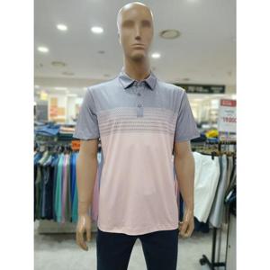 크로커다일 세이브존05 한기장 프린트 반팔 카라 분홍티셔츠 AATS2457 71