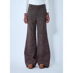 25 FW 끌로에 여성 울 체크 팬츠  chl0261007brn