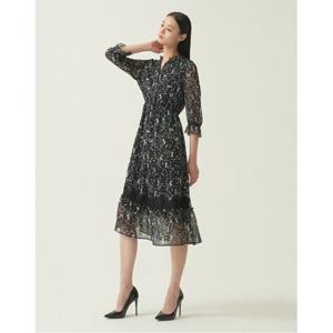 [올리비아로렌]프린트 쉬폰 원피스__VOCOAXF7241