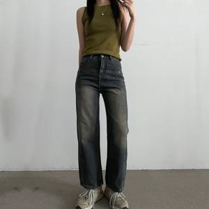 빈티지청바지 스트레이트 핏 팬츠 키작녀청바지 UFR-161891