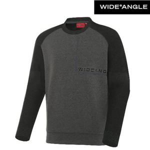 [와이드앵글]PF 하이브리드 맨투맨 티셔츠 WMU23201MK