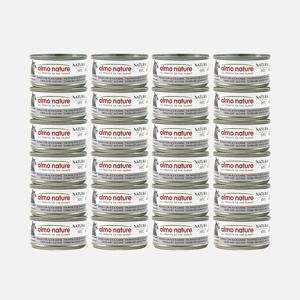 [24개세트] 알모네이쳐 캣 참치&뱅어 캔 70g