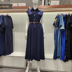 수스 HC04 민소매 셔츠 밸트 원피스 S252BOP604