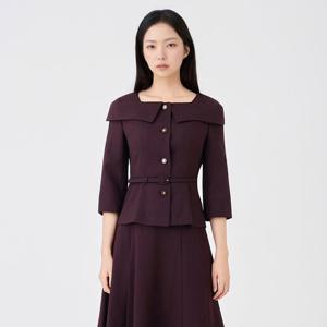 [TAG 370000원][케이엘바이린] 포어드 벨티드 셋업 블라우스 KWBLPI4100