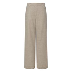 질스튜어트 뉴욕 여성 24FW 베이지 멜란지 울혼방 팬츠 JSPA4D420I3