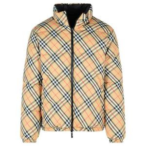 버버리 리버시블 체크 스노우든 푸퍼 자켓 8110189B9368 Beige