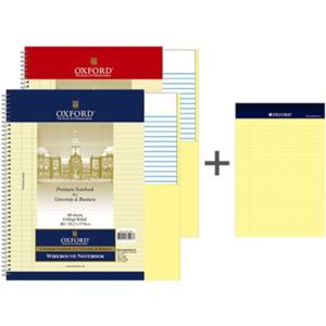 B5 포켓 절취 스프링 노트 80매+A5 리갈패드 색상랜덤