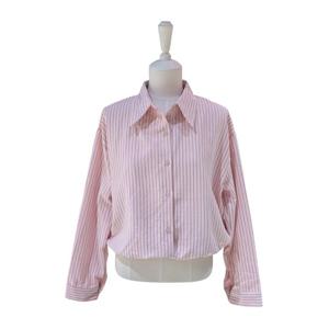 [에이지도르]밑단 스트링 줄지 남방 셔츠 ALFIAUB115