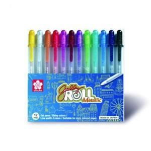 사쿠라 겔리롤 메탈릭 젤펜 12색 세트 XPGB-12MT