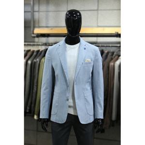 [빠니깔레]MARIO스카이블루 린넨코튼 캐주얼자켓 d-qcjk04sky