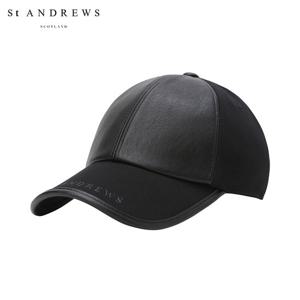 [세인트앤드류스] 남성 STA 스트랩 레더 믹스 볼캡 811E3CP204_BK
