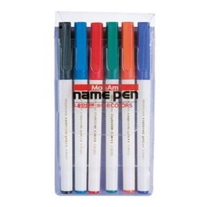 모나미 네임펜-6색 사무용품 문구 필기구 유성펜