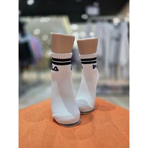 [휠라 키즈]MARIO리니어로고 중목 양말 FK3SCF5330X OWH