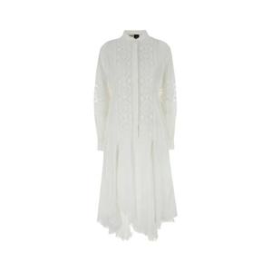 로에베 미디 원피스 S616Y09XB8 WHITE White