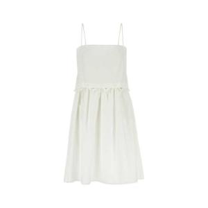 미우미우 미디 원피스 MF5779SOOO163M F0009 White