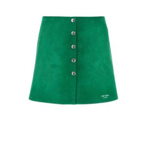 프라다 숏 스커트 51897SOOO16QD F0458 Green
