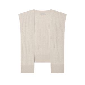 [헤지스]HIMU5F232I2_여성 베이지 짜임 울캐시미어혼방 머플러