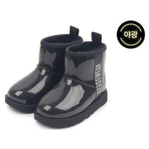 [토박스] (145-210mm) 오즈어그웨어 키즈 클래식 클리어 양털부츠 블랙 OZKCE4TCLB11BLK