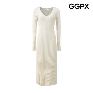 [지지피엑스]골지 V넥 니트 원피스 GP9OP015F
