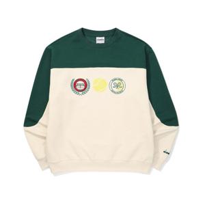 [디아도라]디아도라 컬러블럭 맨투맨 OFF WHITE D5323LFS22-OWH