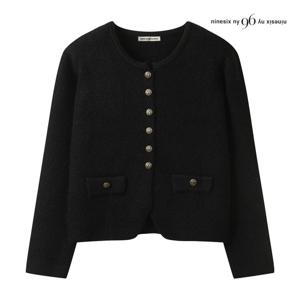 [나인식스뉴욕(영캐릭터)]노카라 부들이 버튼 가디건 NP9KG007M0