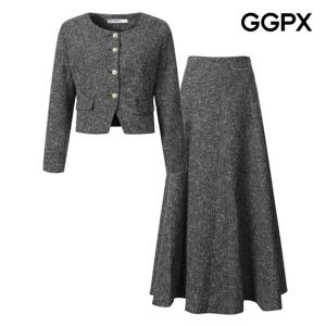 [지지피엑스]노카라 트위드 자켓 앤 스커트 투피스 GP9ST028F