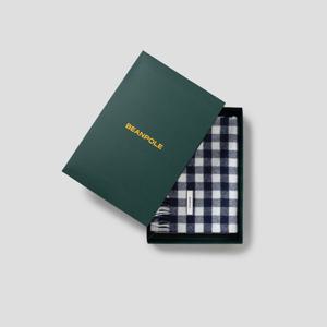 [빈폴ACC] 울 깅엄체크 머플러 - 네이비 (BE5X84W01R)