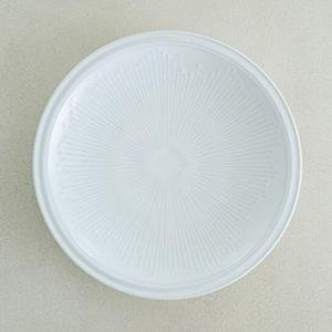 이천도자기 흰여울 빗살 원접시 1호 30cm 식기 그릇 플레이트 대접시 접시 백자접시 한정식접시 도자기접시