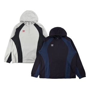 [엄브로]엄브로 액티브 볼드라인 후드 하프 집업 UP321SHD91