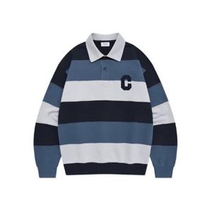 [커버낫]커버낫긴팔티 CQK CO2401CR06-NA C 로고 럭비 맨투맨 네