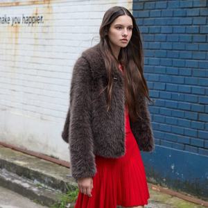 [에고이스트]와이드카라 페이크퍼 자켓 ER4TF001