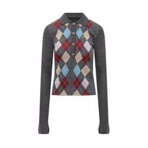 가니 아가일 니트 폴로 가디건 K2601920 PALOMA DOM