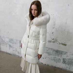 [에고이스트]슬림 웨이스트 폭스퍼 구스점퍼 ER4TD004