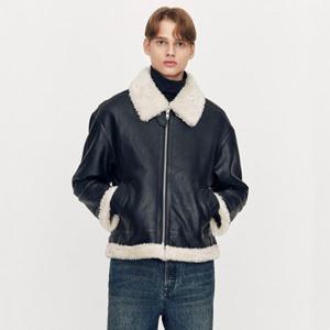 지오다노 075924 남성 겨울 인조가죽 무스탕 자켓 01075924