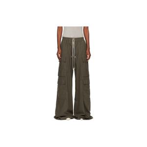 25 FW 릭오웬스 여성 카키 콘코르디안 카고벨라스 슬랙스 252232F087002