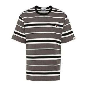 베이프 원 포인트 스트라이프 포켓 티셔츠 0ZXTEM109005N BKX