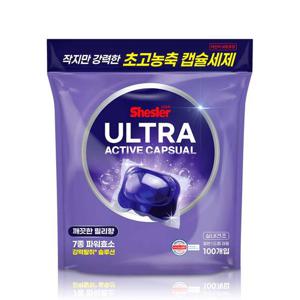 쉬슬러 초고농축 올인원 실내건조 캡슐세제 릴리향 100개입