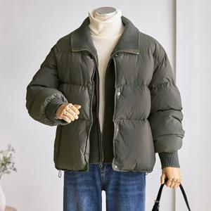 [커스텀에이블] 웜 니트배색 패딩 점퍼_T2511PD007D