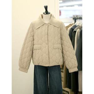 메종블랑쉬 세이브존03 빅 니트 카라 숏 덕 패딩 점퍼 AGM254MJDA53A