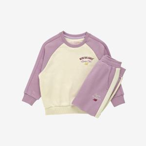 뉴발란스키즈트레이닝세트 HQK NK9YE4406U-25 Cozy Winter 슬리브 배색 기모 스웨트 셋업