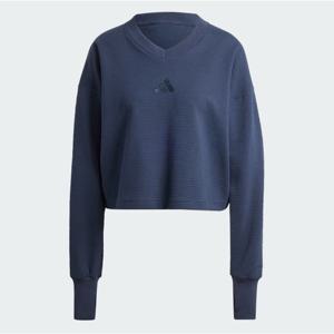 아디다스 여성 ALL SZN 리브 V넥 스웨트셔츠 B5 IW1028