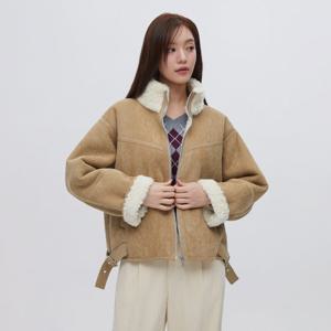 플라스틱아일랜드  (PR4MJ202) 퍼카라 무스탕 자켓