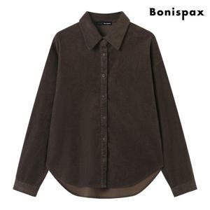 [보니스팍스]카라넥 코듀로이 모던 베이직 셔츠 (XP4BA052L0)
