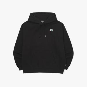 [디아도라] 컴피 기모 후드티셔츠 BLACK
