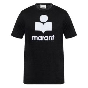 이자벨마랑 23FW KARMAN 린넨 티셔츠 블랙 TS0045HA A1N08H 01BK
