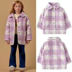 [블루독8-아동] PK)멜로자수모직코트 여아 퍼안감 점퍼 겨울자켓 두돌선물 초등학생 25C1510251