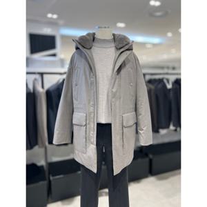 [레노마캐주얼]F/W 단독 가볍고 따뜻한 베이지컬러 렉스펄 후드집업 구스다운 RQLMBU55A EK3653