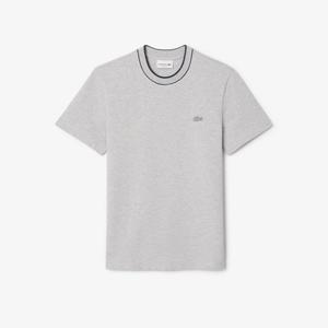 [라코스테공식] 남성 배색 팁핑 라인 매치 피케 티셔츠 TH1004-55G CCA